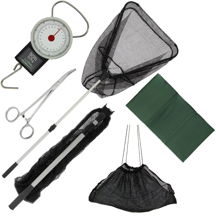 Folding Landing Net And Mat FOLDING FISHING LANDING NET WITH