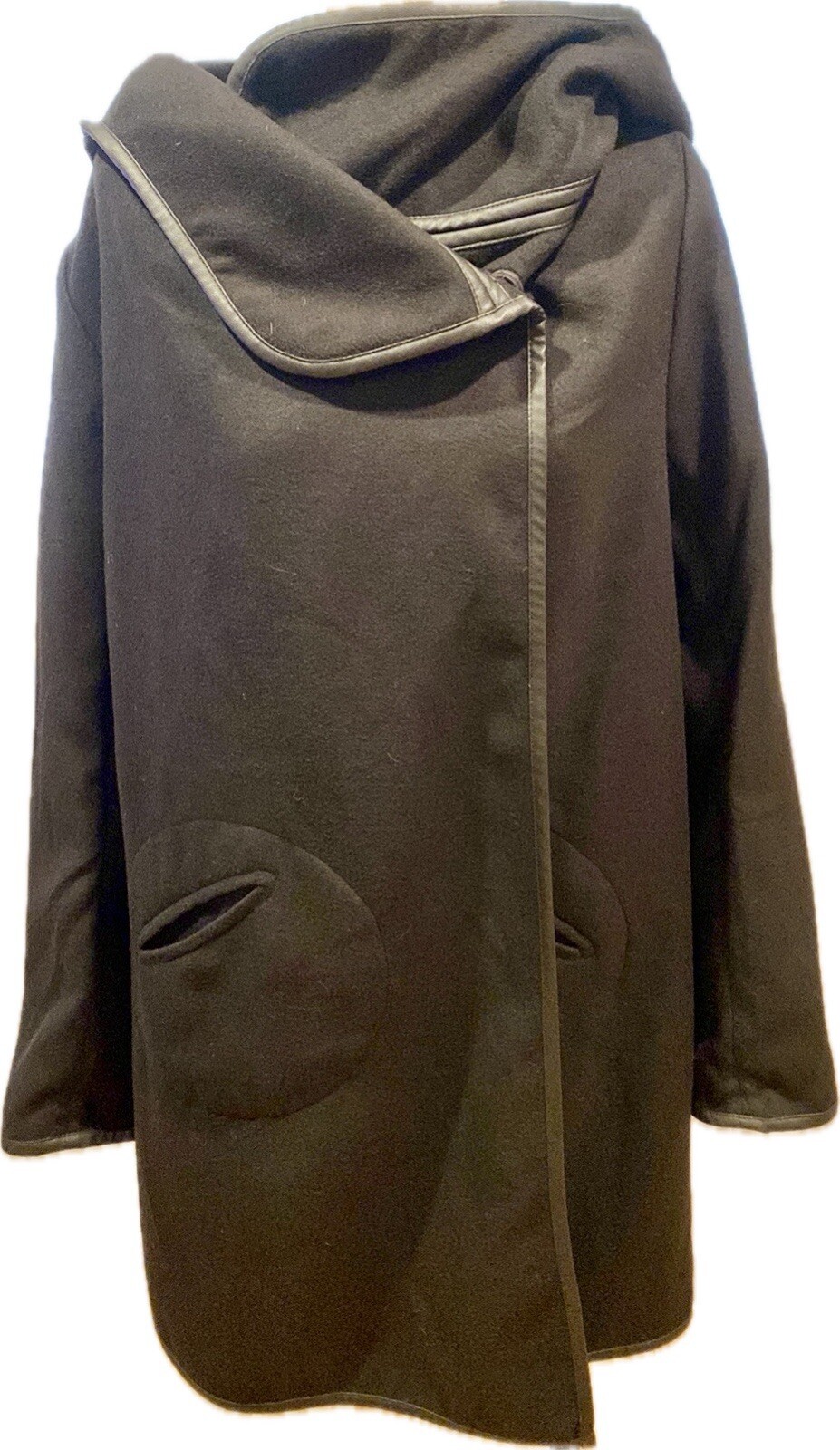BB DAKOTA FABULOUS CHIC LONG JACKET, PERFECT STYLE AND FIT, LEATHER TRIM, M image 3