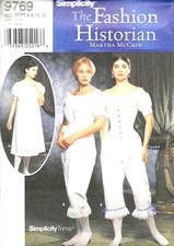 Women's Fitted Corset Top with Chemise Nightgown Sewing Pattern UNCUT 6-12