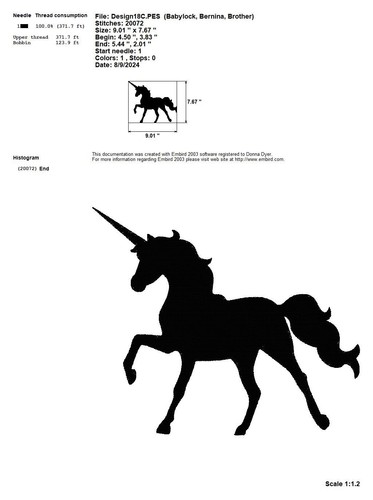 UNICORN SILHOUETTES EMBROIDERY MACHINE DESIGNS COLLECTION PES USB - Picture 14 of 24
