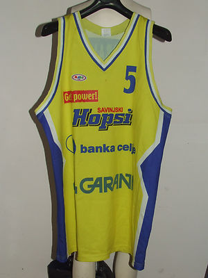 SAVINJSKI HOPSI POLZELA MATCH WORN BASKETBALL JERSEY JERSEY No. 5 