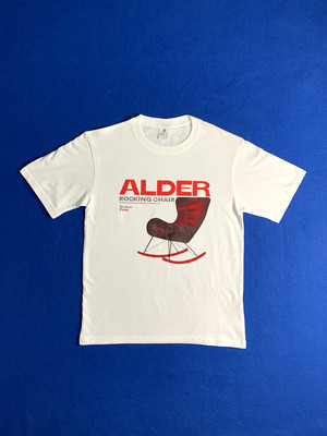 T-shirt Homme Taille M - Rocking Chair - Blanc, Rouge - Produit Neuf 
