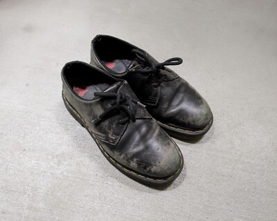 靴 Dr. Martens 3hole leather shoes uk5 y2k Dr. Martens Oxfords Black Leather Women's 7 38 Low Tops Lace