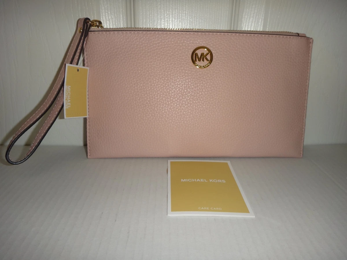 Michael kors fulton hotsell lg zip clutch
