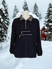 Vintage Polartec&reg; USA K&auml;ltejacke Bermuda Snowboardjacke Fleecejacke blau Gr. XL