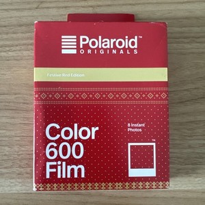 Polaroid 600 Film Festive Red Edition Expired Prod 07/2019 RARE FRIDGE KEPT 