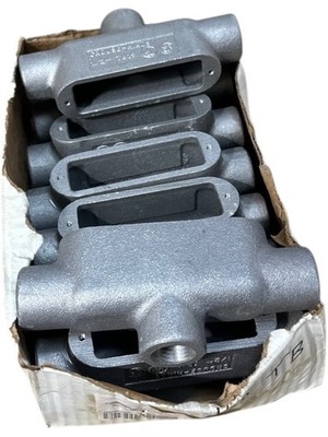 Appleton TB50-A, 1/2'' Aluminum Form 85 Unilet Conduit Outlet Bodies (LOT OF 8)