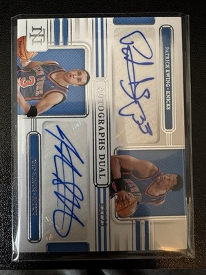 2024 Panini National Treasures Dual Auto /25 PATRICK EWING / JOHN STARKS