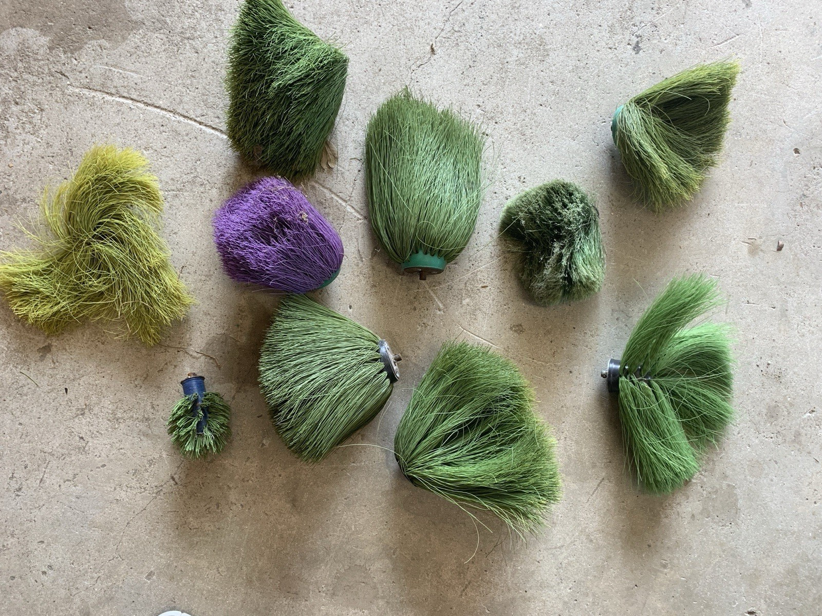 ROTOBRUSH HEAD - USED BRUSHES - LOT OF 10 - DUCT CLEANING ACCESSORIES  