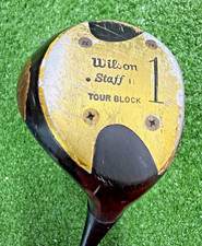 Wilson Staff II 4300 Tour Block Persimmon Wood Driver Dynamic Stiff Steel sa9668