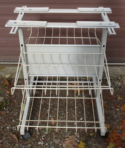 Balt Adjustable Steel WireRolling Printer Stand Dot Matrix, Paper Holder