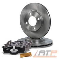 Bremsscheiben BelÜFtet Ø239 + BremsbelÄGe Vorne FÜR Vw Golf 3 Polo 6K Vento 1H