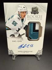 2020-21 The Cup Rookie auto Patch #179 Sasha Chmelevski RC Sharks /249