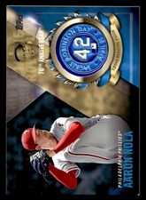 2017 Topps #JRPC-AN Aaron Nola Jackie Robinson Day Commemorative Logo Patches
