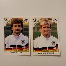 [Panini Sonrics World Cup Story] Völler - Brehme - Germany '90 - Vintage