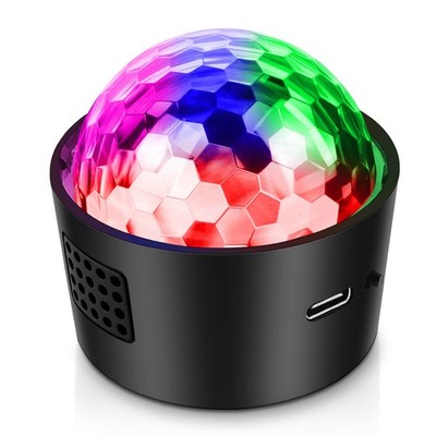 Wiwreenm Mini Disco Ball Light,Rechargeable Party Lights,Sound Activated Stro...