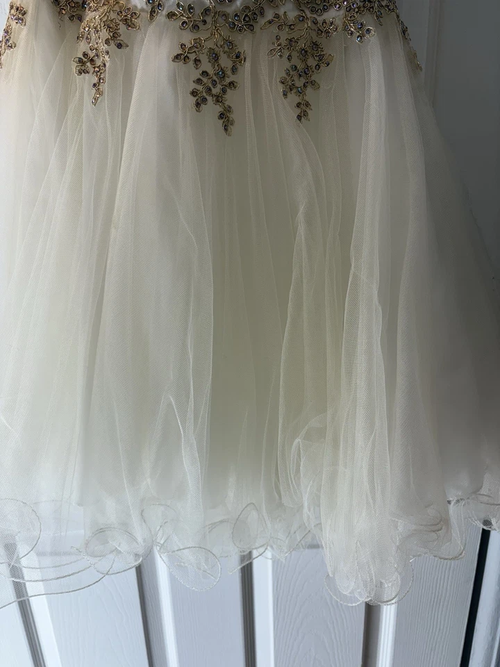 Vestido para mujer Jr talla pequeña semi formal vestido de fiesta vestido de fiesta Foto 4 de 4