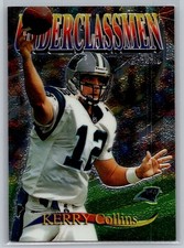 1997 Topps Chrome Football Underclassmen #U1 Kerry Collins - VG - Panthers
