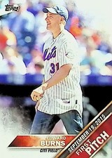 2016 TOPPS SERIES TWO FIRST PITCH #FP-13 EDWARD BURNS NM-MT
