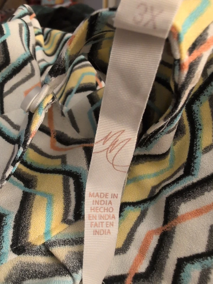 Melissa McCarthy Seven7 женщин размер 3 X Hi низкий туника блузка рубашка Lagenlayer  - Изображение 4 из 4