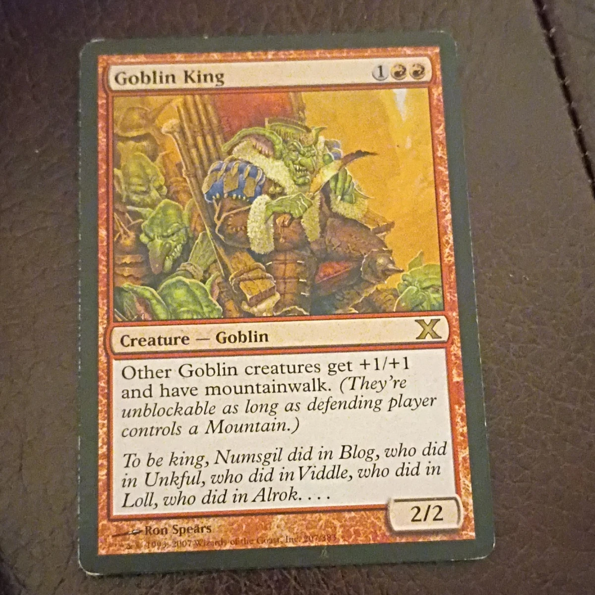 Goblin King Magic: The Gathering Individual Trading Card Games for