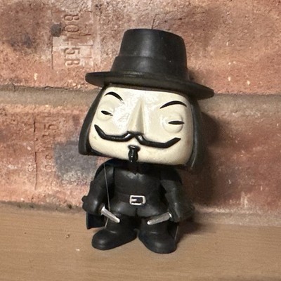 Custom V for Vendetta Illuminati Hard Vinyl Figur Horror Halloween 3,75 Inch