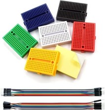 6 Piece 170 Hole Colorful Mini Breadboard Solderless Prototype PCB Board Kit