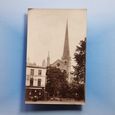 Coventry Postcard C1920 Real Photo Old Bike Shop Near Christ Church Warwickshire