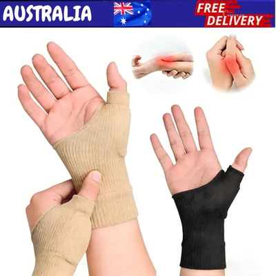 Wrist Thumb Support Tendonitis Hand Brace Basal Joint Sleeves Arthritis Gloves - image 1 of 4