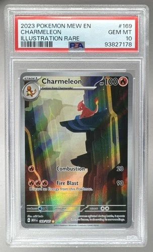 93827178 Charmeleon 2023 Pokemon Scarlet Violet 151 MEW EN #169 PSA 10