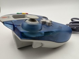 SEGA Dreamcast Controller - Ocean Clear BLUE Atomic HKT-7700 - Tested OEM