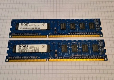ELPIDA EBJ10UE8BDF0-DJ-F 1Rx8 1GB PC3-10600 1333MHz 2GB 2x 1GB HP 497156 - D88