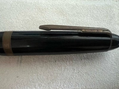 TROPEN GOLD Black Piston Fountain Pen Gold Nib Writes Vintage