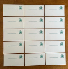 15) #UX27  THOMAS JEFFERSON  1 CENT   POSTAL CARDS  UNUSED/UNPOSTED