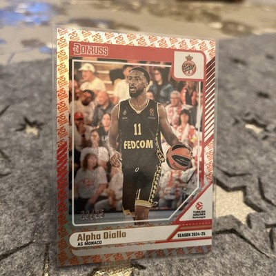 2024-25 Panini Donruss EuroLeague - #110 Alpha Diallo /25 25th Aniversary Monaco