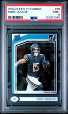 2024 Panini Clearly Donruss #60 Rome Odunze PSA 9