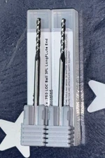 Two HARVEY 12899 Endmills .100” Dia X .750” (3/4”) LOC Carbide Ball LONG Flute