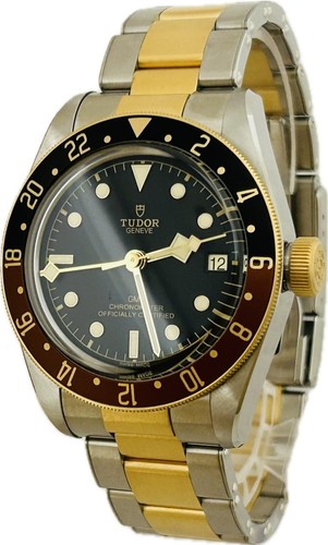 Tudor Black Bay GMT S&G 79833MN Black 41mm Automatic Mens Watch Excellent A6046