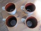 Stoneware Coffee Mugs Cups Set of 4 Sango Nova Brown — photo 2