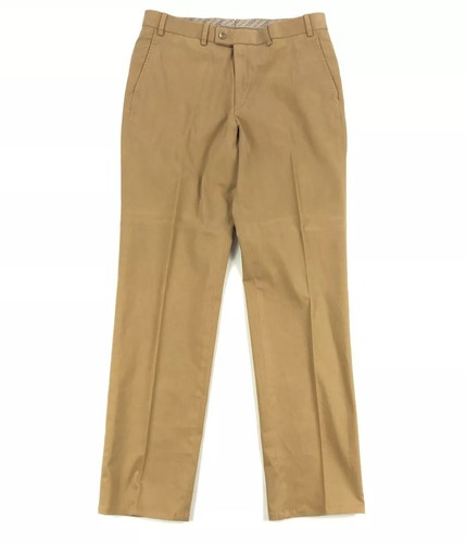 Hiltl Pants Mens 34x33 Brown Dress Trousers