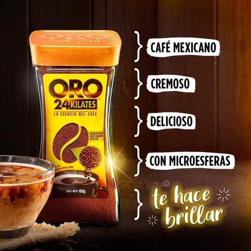 3X Oro 24 Kilates Café Microesferas Instant Coffee w/Microspheres 75g each - Bild 5 von 5