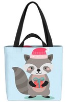 WaschbäR Tierkinder Tasche Kinderzimmer Kinder Tiere Winter Weihnachten Tierbab