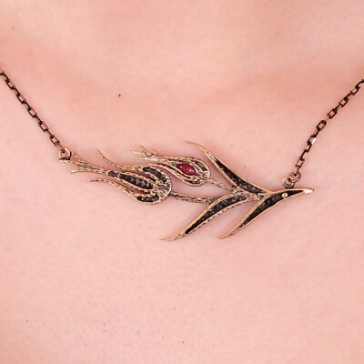 Necklace | EliPOT Blossom Rest Necklace Handmade Turkish Fine Jewelry Pendant