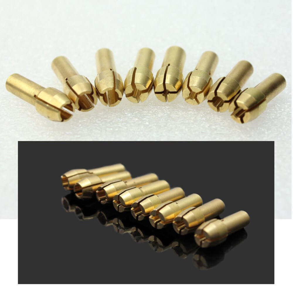 8pcs Rotary Tool Brass Collet hand wisking tool electric electric