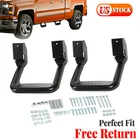 2Pcs Universal Truck Side Step Nerf Bars Black Aluminum for For Truck/SUV/Pickup