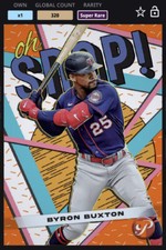 Topps MLB Bunt DIGITAL 2023 Oh Snap Orange Base Byron Buxton