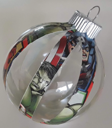 Marvel Avengers Christmas Ball Plastic Ornament handmade hulk iron man thor - Picture 1 of 4
