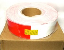 PRISMALITE CONSP-US606 Conspicuity Tape Roll White 6" - Red 6" (2" x 150')