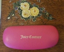 JUICY COUTURE SUNGLASS PINK CASE ONLY CLAMSHELL FOR EYEGLASS SUNGLASSES