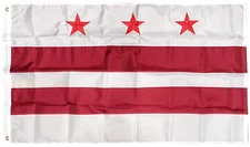 3x5 Embroidered Washington DC Flag District of Columbia Nylon 3'x5' Grommets
